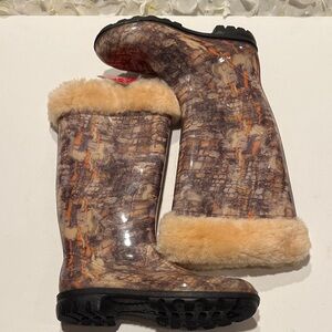 Kamik Women's Brown Patterned Winter Boots